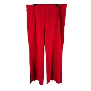 Maeve Vibrant Red Wide Leg Trousers